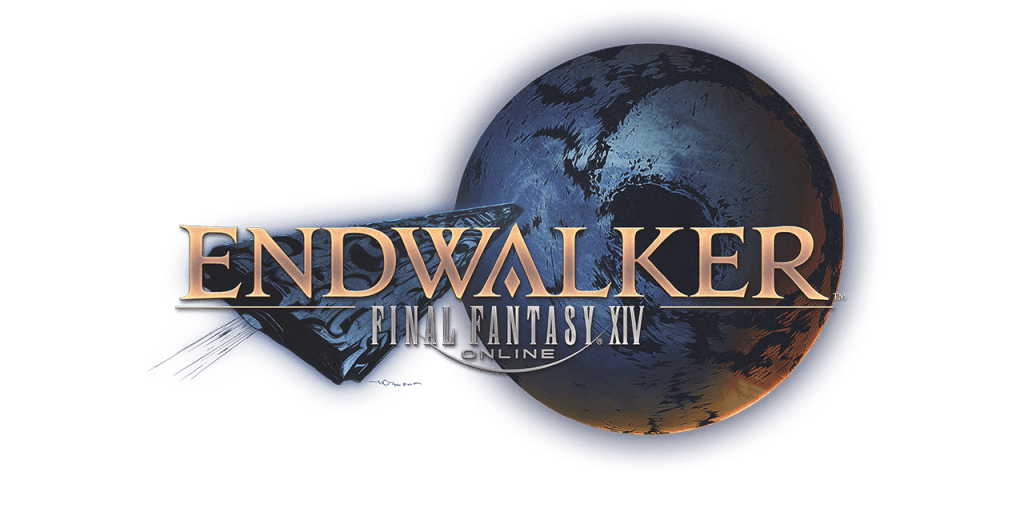 A rectangular space ship flying toward a moon with the word 'ENDWALKER' in front of it.